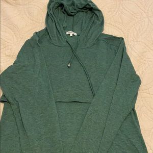 Nursing hoodie - heathered green - XL